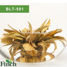 BLT-501 En gros EU Standard Handmade Saveur Fleur Blooming Tea avec du thé vert vert pivoine